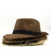 Simple Beach Hat Men Summer Panama Cap Casual Trilby Fedora Male Straw UV Protection Wide Brim Sombrero 240326