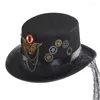 Boinas Chapéu Steampunk Halloween Gótico Top Viajante Atacado