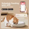 Distribuidor automático de comida para gatos WiFi 6 refeições com controle de aplicativo Alimentador automático para gatos secos e úmidos 240328