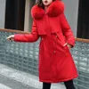 winter Jacket 2023 New Women Parka Clothes Lg Coat Wool Liner Hooded Jacket Fur Collar Thick Warm Snow Wear Padded Parka 3XL w7WB#