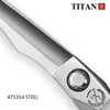 Titan – ciseaux professionnels originaux pour salon de coiffure, ciseaux amincissants pour coupe, 60 pouces, ATS314, en acier inoxydable 240315