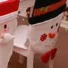 Chair Covers Christmas Snowman Back For Dining Room Kitchen Holiday