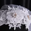 Eleganti 3d frs perline perle applicato in pizzo sposa velo cattedrale di nozze Accories woman's woman's woman h3zn#