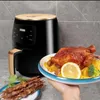 Electric Air Fryer Multifunktionell 4.5L utan oljekonvektion Djuple At Led Machine Aerogrill för kök 110v220v 240322