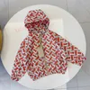 Jackets G Letter Baby Baby Hooded Jacket Spring en Autumn Summer Sprint Jas