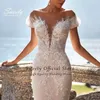 Urban Sexy Dresses Luxury Detachable 2 In 1 Wedding Mermaid Dress Embroidered Lace On Net With Square Collar Sleeveless Bride Gowns Vestido De Novi yq240329