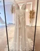 Champagne léger Boho mariage Dr 2023 dentelle Appliques Tulle Lg mariée plage robes de mariée vestido de casamento princesa s5el #