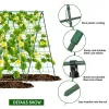 Supports Cucumber Trellis Set AFrame For Garden Vegetable Plant Grow Supports Fit Climbing Plant Detachable With Net And Clips