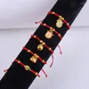 Bedelarmbanden 2024 Draak Jaar Geluk Rood Touw Armband Verstelbare Chinese Stijl Dierenriem Handgemaakte Sieraden Kerstcadeau