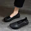 Casual Schoenen Birkuir Originele Loafers Voor Vrouwen Echt Leer 2024 Slip Op Flats Zachte Zool Lui Luxe Split Teen Dames