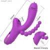 Andere Massageartikel 3-in-1-Klitoris-Saugnapf-Vibrator, weiblicher Klitoris-Saugnapf-Vakuumstimulator, gefälschter Penis, Sexspielzeug für Erwachsene, 18 Q240329