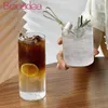 Bicchieri da vino Tazze da caffè sottili Tazza da acqua trasparente Succo di vetro creativo Bevanda fredda Accessori da cucina americana