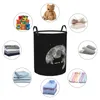 Sacs à linge Scottish Westie Dog Moon Panier pliable Grand bac de rangement pour vêtements West Highland White Terrier Puppy Panier pour bébé