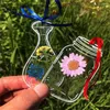 Gift Wrap 20/30Pcs Creative Transparent Dried Flower Bookmarks Handmade DIY Herbarium Page Clips Reading Mark Glassware Shape Stickers