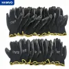 Название товара wholesale Рабочие перчатки для защиты рук Гибкие нитриловые защитные перчатки с полиуретановым покрытием для работы механиков Нейлон Хлопок Palm CE EN388 OEM Код товара