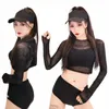 Noir Jazz Dance Costume Femmes DJ Gogo Danseurs Rave Vêtements Discothèque Pole Dance Performance Vêtements Ds Stage Tenues DC4936 U1d5 #