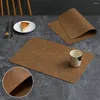 Tapetes para mesa, tapete para cafetera, Mantel Individual impermeable de piel sintética, resistente al calor, almohadilla de protección antideslizante para comedor, apto para lavavajillas para el calor