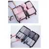 Storage Bags 7/10pcs Travel Bag Set Foldable Toiletries Organizer Trip Makeup Clothes Shoes Sorting Luggage Cases Pouch Package