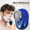 Electric Shavers Mini Electric Razor Shaver For Men fordonsmonterad rakning med digital skärm tvättbar trådlös resor ficka ansikte skägg trimmer 240329