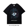 Japansk anime Ghost in the Shell Graphic Print T -shirt Vintage Harajuku Kort ärm plus storlek Cott T Shirt Women Men H2VF#