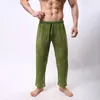 Calças masculinas homens malha calças respirável oco para fora esporte com cintura elástica para ginásio treinamento jogging macio confortável atlético
