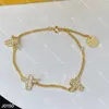 Volledige diamanten bedelarmbanden chique gouden armband voor dames bruiloft verlovingssieraden accessoires met geschenkdoos
