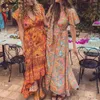 Abiti da festa GypsyLady Floral Boho Abito lungo Vintage Chic Donna Estate Etnico Ladies Maxi Casual Donna 2024 Abiti