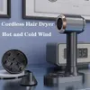 Sèche-cheveux Nouveau sèche-cheveux sans fil contrôle d'écran tactile Portable pour voyage maison ventilateur sans fil 15000mAh 300W Air chaud et frais vent fort 240329