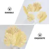 Dekorativa blommor 20 datorer Simulerade blad Artificial Plant Decoration Plastic Table Decorations Summer Fake Leaf Banquet Gold