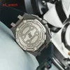 Relógio de pulso Celebrity AP Royal Oak Offshore Series Box Certificate Automatic Machinery Mens Watch 26480TI