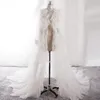 2024 Bridal Bolero met ruches lg mouw lovertjes jas bruiloft cape sjaal wraps moederschap dr. Photo Shoot Robe v4ik#