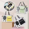 Transportadores para gatos, bolsa ligera para mascotas, transportador de viaje transpirable para perros y gatos, suministros elegantes y duraderos plegables de acero