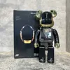 Novelty Items Bearbricks 400% 1000 Cyberpunk Daft Punk Joint Bright Face Violation Bear Collection Decorative Bear Statue ModelL2403