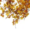 Dekorativa blommor Simulering Autumn lämnar Halloween Rattan Thanksgiving Harvest Festival Decoration Winding Flower Vine