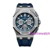 Relógio de pulso esportivo AP Royal Oak Offshore Series Box Certificate Automatic Machinery Mens Watch 26480TI