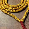 Strand Yak Bone Vintage Crâne Sculpté 108 Perles Bracelet Collier Accessoires Tibétains