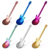 Dinnerware Sets 304 Stainless Steel Guitar Spoon Shaped Spoons Metal Decor Coffee Soup Small Dessert