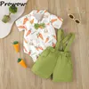 Laundry Bags Prowow Baby Clothes Boys Black Dot Shirts Romper Blue Suspender Pants My First Easter Outfit Sets For