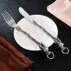 Dinnerware Define talheres chineses zodíaco dragão ocidental de tendência ocidental punk vento aço inoxidável portátil utensílios de mesa portáteis