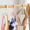 Hooks Creative Multi-functional Rotatable Four-claw Hook Coat And Hat Hanging Surrounded Towel Wardrobe Storage Hanger Door Bag