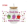 Window Stickers 3D UV DTF Transfers 16oz Cup Wraps Food Printed For DIY Glass Ceramic Metal Leather Etc. D7364