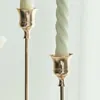 Titulares de vela 3pc Kit de castiçal de bronze conjunto decorativo suporte criativo