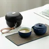 Zestawy herbaciarskie Tangpin Ceramiczny Teapot Teapot Teacup Portable Travel Travel z skrzynką