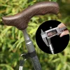 Stokken Koolstofvezel Hout T-handgreep Wandelstokken Voor Toerisme Riet Trekking Nordic Walking Stok Wandelkrukken Bar Ultralicht Alleen 219g