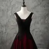 Urban Sexy Dresses Black and Red Wedding Dress Luxury Beading Sequins Applique V Neck Sleeveless Long Train Open Back Corset Gothic Bridal Gown yq240329