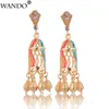 dangle earrings wando wando fashion for women/girls birdcage gold color jewelry africa dubai arabrent