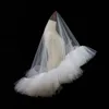 cc Romantic Veils for Women Wedding Accories Bridal Hairwear Engagement Headdr Multi Layer Ruffle Edge Lg Hair Veil V309 Y2L9#