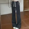 Pantalon femme nœud papillon imprimé Bootcut pantalon coupe ajustée paresseux tricoté longueur au sol décontracté cloche-bas pour les femmes