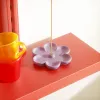 Brushes Nicole Flower Shape Incense Holder Silicone Mold for Cement Diy Concrete Making Mould Tools