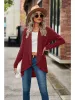 2024 Autumn New Women's Top Lg Sleeve Women Cardigan Solid Color Loose Cropped Cardigan Leisure Knitted Cardigan Tops Sweater K0MX#